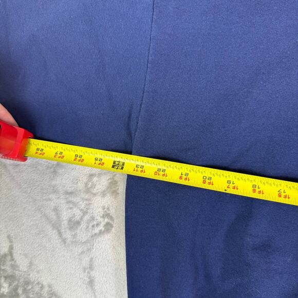 Vintage Jerzees Sweatshirt Adult 2XL Blue Blank Sweater Mens Made in USA - Picture 7 of 7